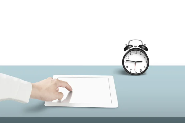 Touching table on desk — Stock Photo, Image