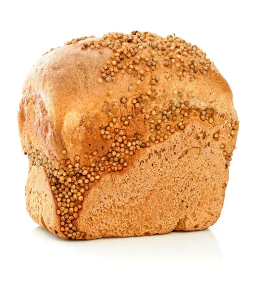 Loaf of rye bread with seeds of a coriander — Stock Photo, Image