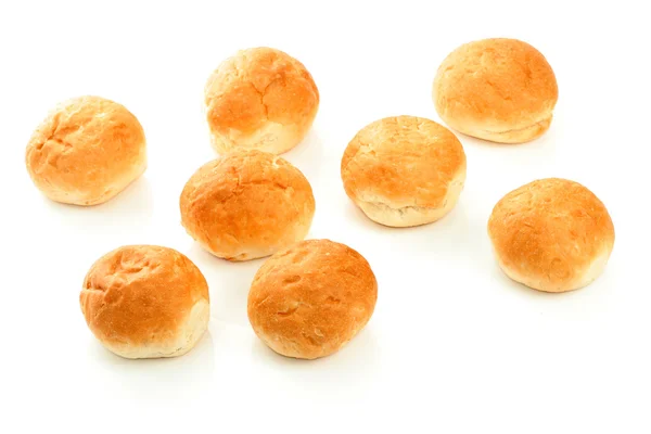 Sweet buns on white — Stock Photo, Image