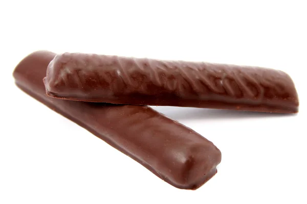 Шоколадные палочки с ванильной начинкой — стоковое фото
