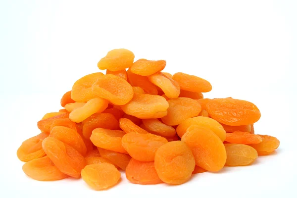 Dried apricots on a white background — Stock Photo, Image