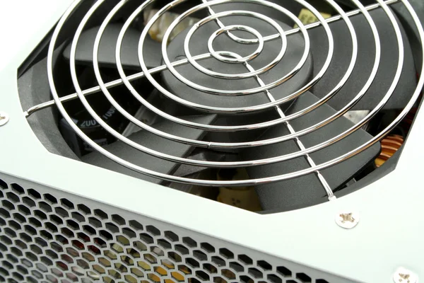 Ventilador de computador com treliça — Fotografia de Stock