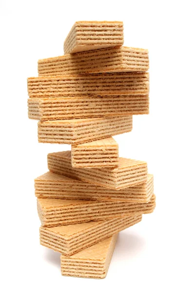 DNA made of wafers with a vanilla cream — Stock Photo, Image