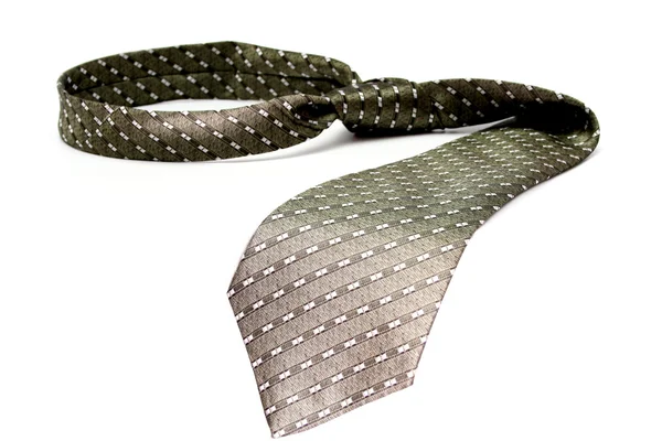 Tie of the businessman of grey color with a simple pattern — Stock Photo, Image