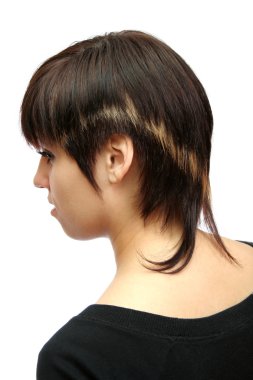 Gençlik hairdress genç kız