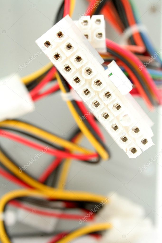 color computer wires with connectors