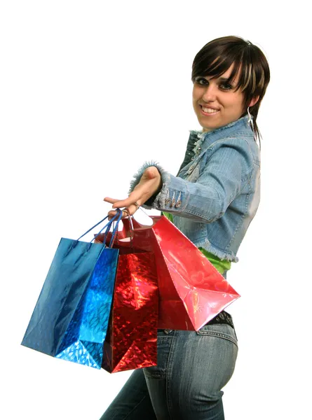 The happy consumer — Stock Photo, Image