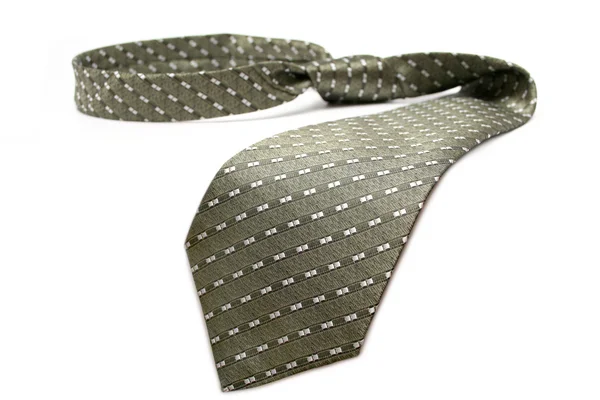 Tie of the businessman of grey color with a simple pattern — Stock Photo, Image