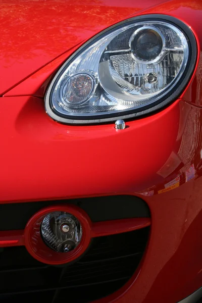 Headlight and cowl of the smart car — Stock Photo, Image