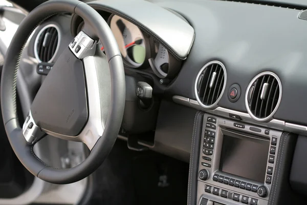 Rudder and meter panel of a cabriolet, the right-side view, — Stock Photo, Image