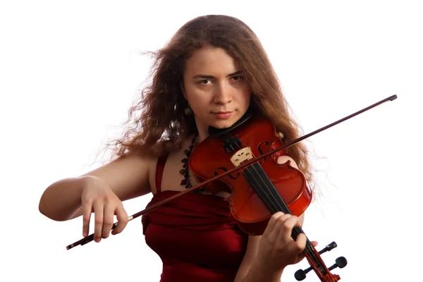 Girl violinist — Stock Photo, Image