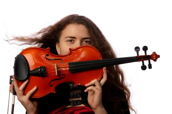 Girl violinist — Stock Photo, Image