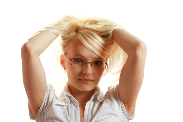 Eine junge attraktive Frau — Stockfoto