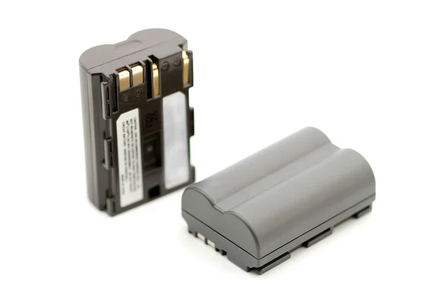 Two rechargeable camera accumulators — Stock Photo, Image