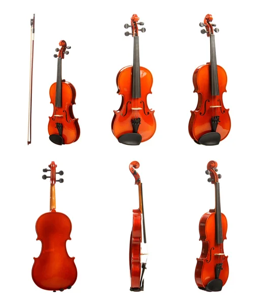 Violin on white — Stock Photo, Image