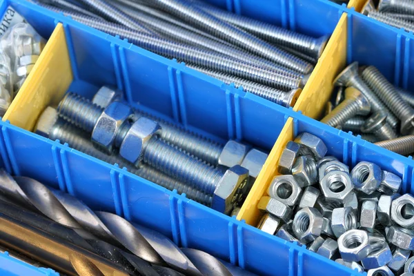 Bolts, nuts and screws — Stock Photo, Image