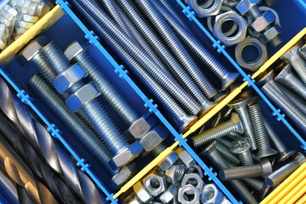 Bolts, nuts and screws — Stock Photo, Image