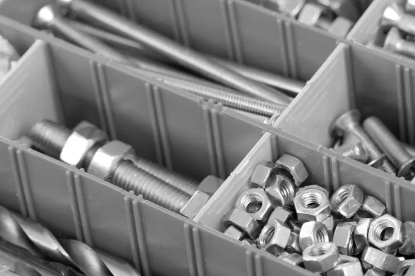 Bolts, nuts and screws — Stock Photo, Image