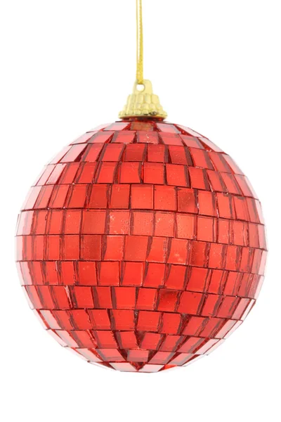 Décoration de Noël, boule rouge — Photo