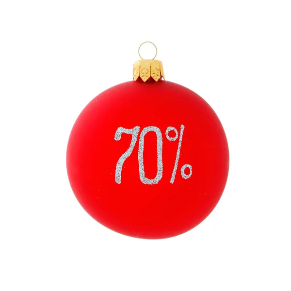 Christmas decoration, red ball — Stock Photo, Image