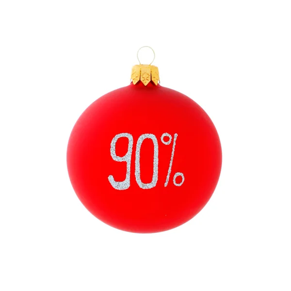 Christmas decoration, red ball — Stock Photo, Image