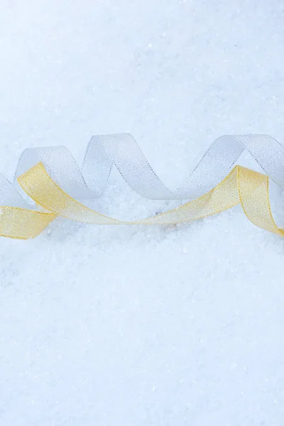 Лента на снегу — стоковое фото