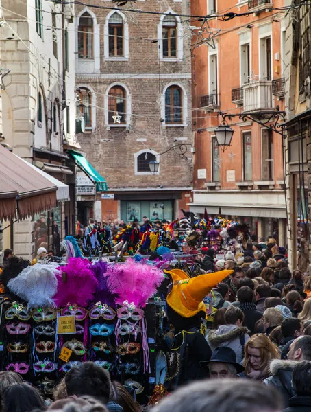 Venetiaanse menigte — Stockfoto