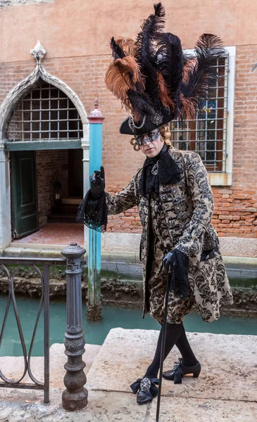 Traje de venetian — Fotografia de Stock