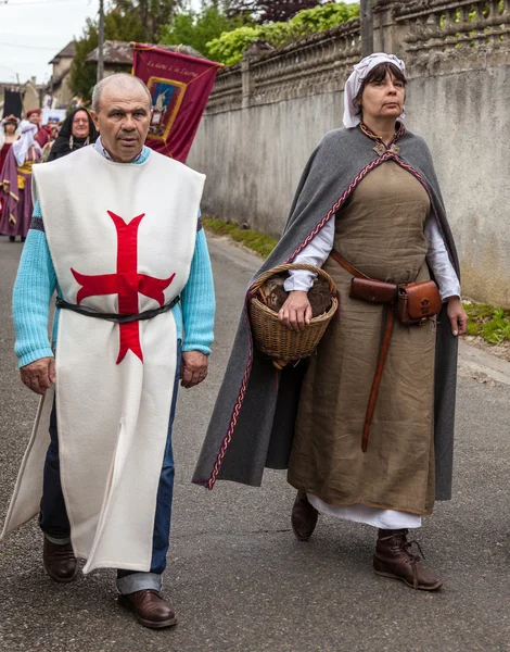 Casal medieval — Fotografia de Stock