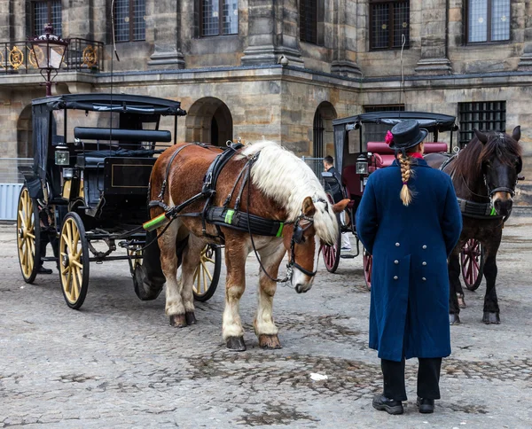 Dam Square - Amsterdam — Stock Photo, Image