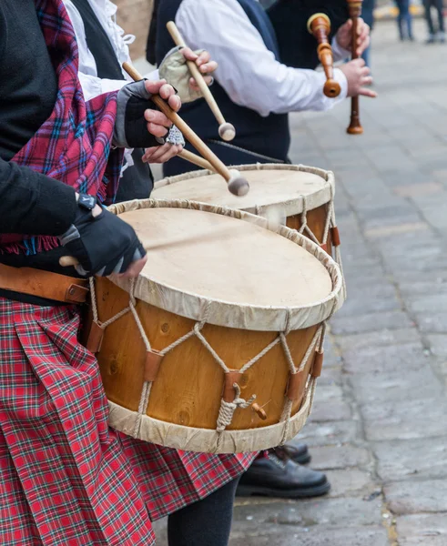 Skotska musikaliska band-detalj — Stockfoto