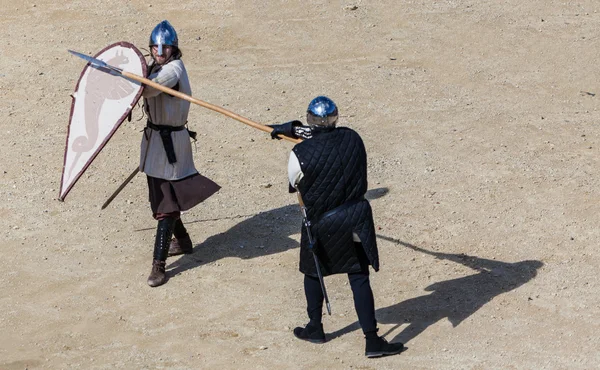 Середньовічні бійців — стокове фото