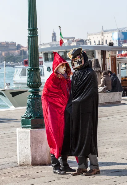 Pareja veneciana — Foto de Stock