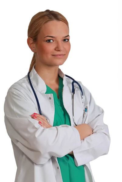 Νεαρή γυναίκα γιατρός — Φωτογραφία Αρχείου