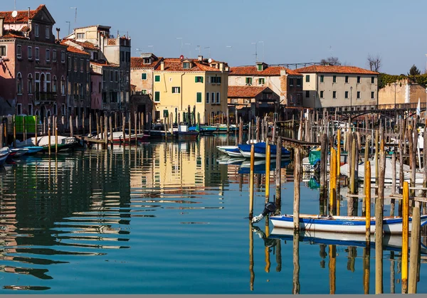 Mały port w Wenecji — Zdjęcie stockowe
