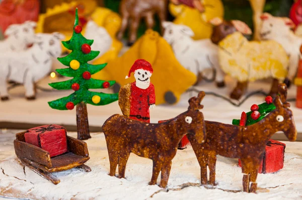 Cena de pão de gengibre de Natal — Fotografia de Stock