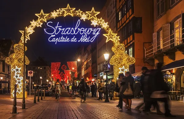 Strasbourg-Noel sermaye — Stok fotoğraf