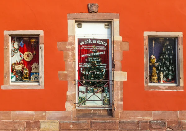 Negozio di Natale finestre — Foto Stock