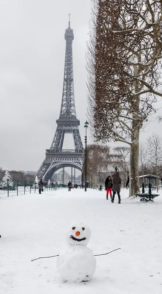 Inverno parigino — Foto Stock