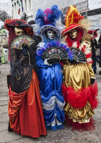 Colorful Venetian Costumes — Stock Photo, Image