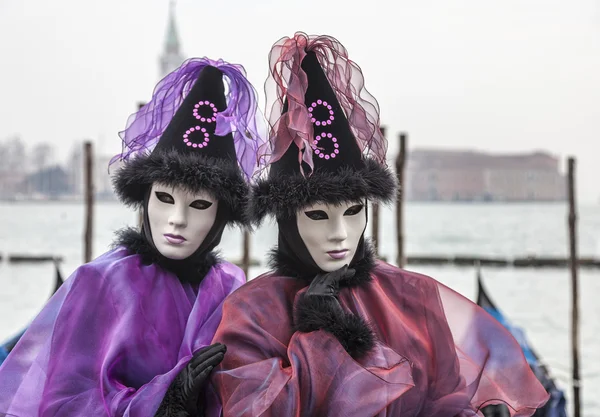 Portrait of a Disguised Couple — Stock Photo, Image