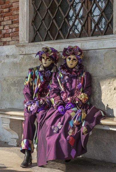 Weneckie kostiumy — Zdjęcie stockowe