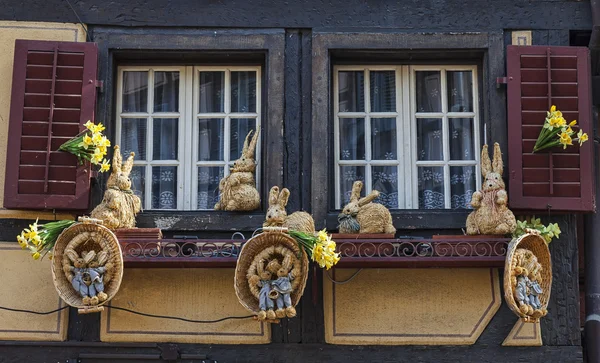 Window with Easter Decoration — Stock Photo, Image