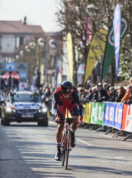 El ciclista Oss Daniel- París Niza 2013 Prólogo en Houilles — Foto de Stock