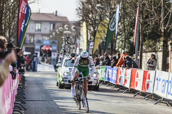 The Cylist Siskevicius Evaldas- Paris Nice 2013 Prólogo em Houilles — Fotografia de Stock