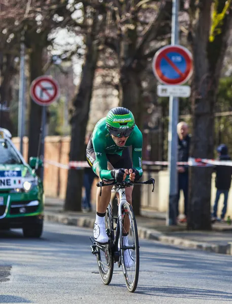 Der radler malacarne davide- paris schöner prolog 2013 in houill — Stockfoto