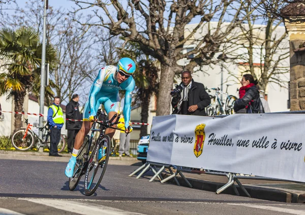 A corrida de ciclismo Paris - Nice 2013 em Houilles — Fotografia de Stock