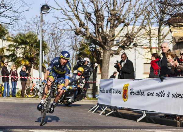 The cycling road race Paris - Nice 2013 in Houilles — Stock Photo, Image