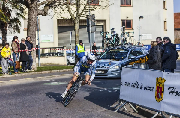 The cycling road race Paris - Nice 2013 in Houilles — Stock Photo, Image