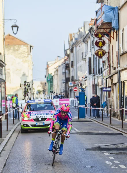 The cycling road race Paris- Nice 2013 in Houilles — Stock Photo, Image